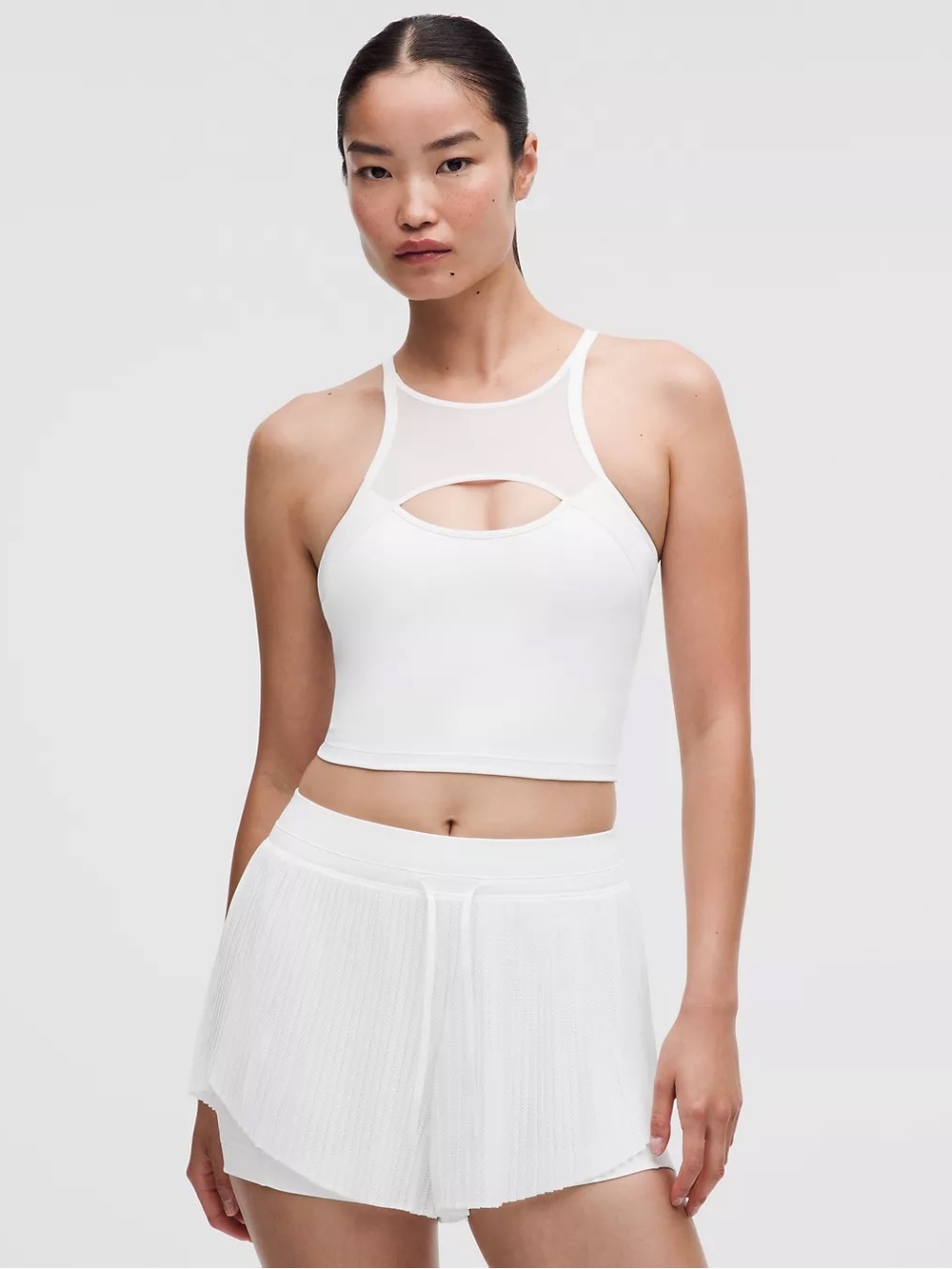 NWT Lululemon Ace Advantage Mesh Panel Tennis Tank White M
